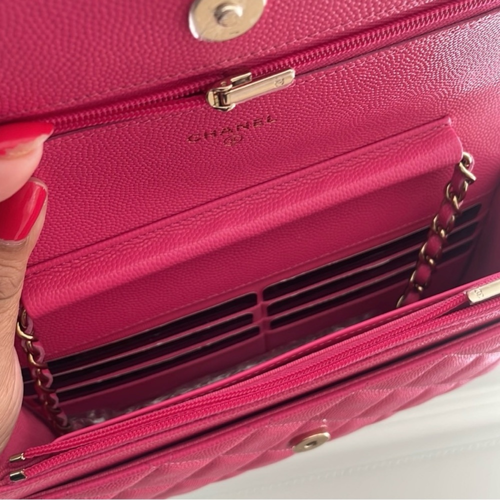 Authentic Chanel woc caviar pink bag - Picture 12 of 14